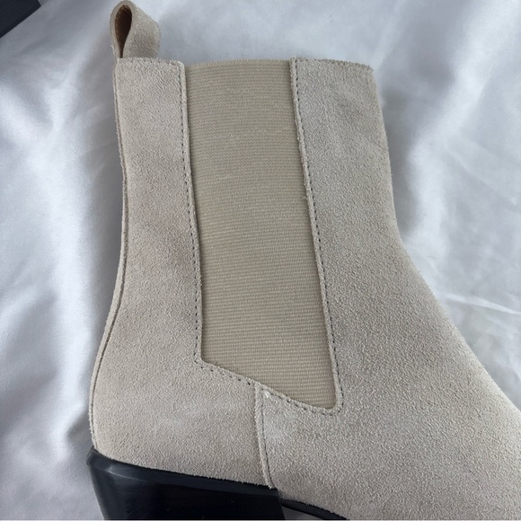 Rag & Bone Joni Suede Leather Chelsea Boots Light Sand Women's 10 Euro 40 - Picture 5 of 15